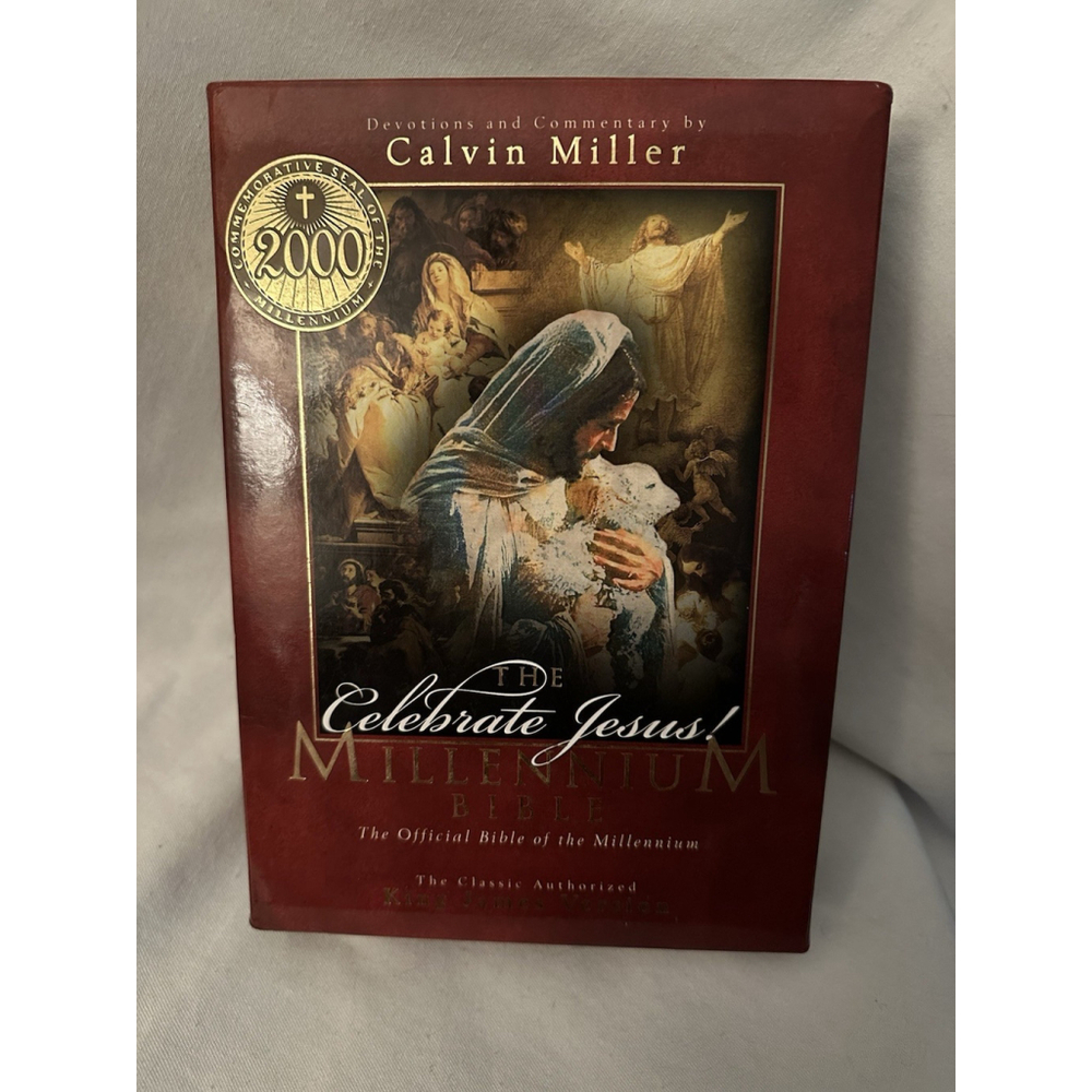 Celebrate Jesus Millennium Bible KJV Commemorative 2000 Calvin Miller HC